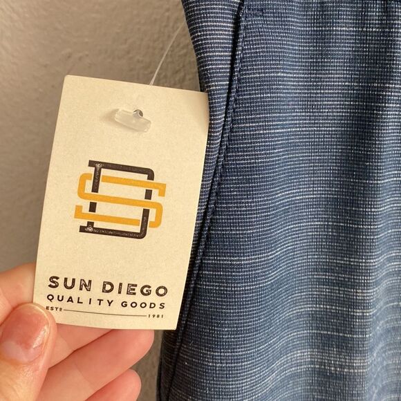 NWT- SUN DIEGO DEL MAR 3.0 HYBRID SHORTS- NAVY- Size 31 - Picture 4 of 9